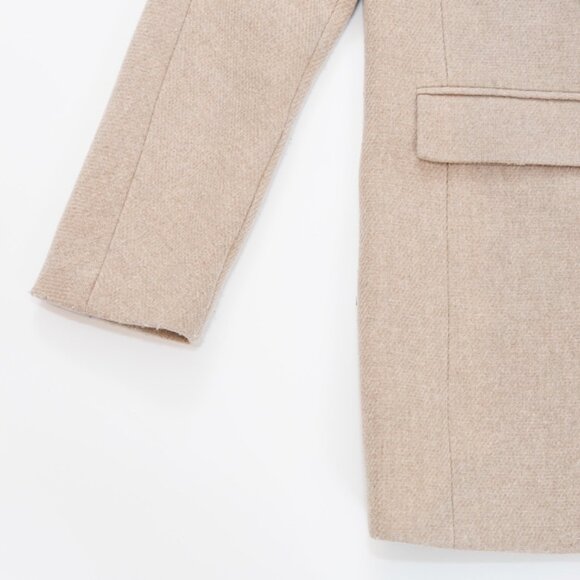 J. Crew by Nello Gori Stadium Cloth Coat Women's Size 4 Camel - Picture 5 of 14